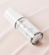 ProtoClinical k-beauty HEVEBLUE Makeup Pro Ectoin Tree Base Prep 30ml soft pink package silhouette with olive-gray side accents on a light cream background