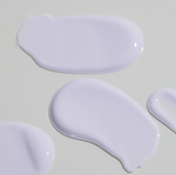 ProtoClinical k-beauty soft gray beauty graphic with a pale lavender edge on a light background.