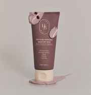 ProtoClinical k-beauty HEVEBLUE Pot Pore Peptamin Wash Off Pack 100g single mauve wash-off pack tube centered on a clean light background