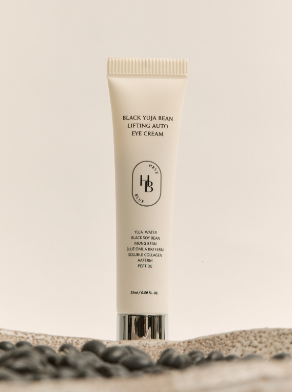 ProtoClinical k-beauty beauty product silhouette with a muted dark base and pale beige side panels on a light background.