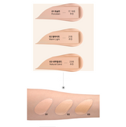 ProtoClinical k-beauty soft peach beauty product silhouette with pale side accents on a light background.