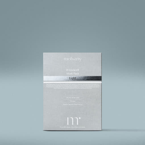 ProtoClinical k-beauty molvany D-Lockcell Mask Pack [Light] 17g X 5ea single mask pack package centered on a clean white background