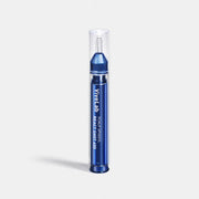 ProtoClinical k-beauty pale blue beauty graphic with a darker vertical center and light side bands.