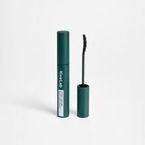 ProtoClinical k-beauty ViveLab Hyper Curling Black Lash Serum 8ml single upright teal lash serum package centered on a pale pink and light blue background