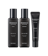 TONYMOLY Regencia Homme Skincare SET by ProtoClinical shown as men's skincare set packaging on a light background for a k-beauty routine.
