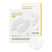 ProtoClinical k-beauty SUNGBOON EDITOR Deep Collagen Melting Eye Patch (12 Patches) single beige eye patch package centered on a white background