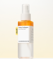 ProtoClinical k-beauty SUNGBOON EDITOR Deep Collagell Barrier Serum Mist 115ml single beige bottle centered upright on a pale background