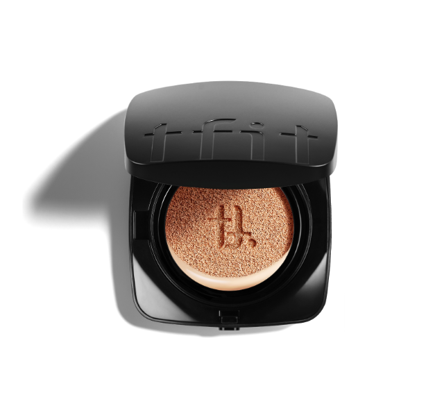 ProtoClinical k-beauty tfit Layering Fit Glow Cushion EX SPF50+ PA++++ 12g (5colors) single round brown cushion compact centered on a pale background.