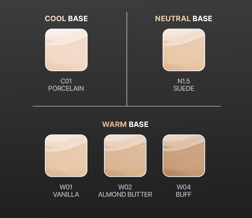 ProtoClinical k-beauty tfit Layering Fit Glow Cushion EX SPF50+ PA++++ 12g (5colors) single round brown cushion compact centered on a pale background.