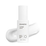 ProtoClinical k-beauty bravity DNAERO LumiAge Serum 35ml shown as a single gray bottle with a broad base upright on a white background