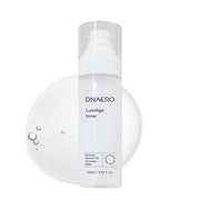 ProtoClinical k-beauty bravity DNAERO LumiAge Toner 100ml shown as a single light gray bottle upright and centered on a soft white background