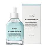 ProtoClinical k-beauty soft teal beauty graphic with pink side accents on a light background.
