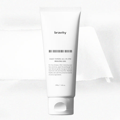 ProtoClinical k-beauty pale peach beauty graphic fading into a light background.