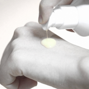 ProtoClinical k-beauty green and cream beauty product graphic on a light background.