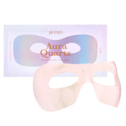 ProtoClinical k-beauty PETITFEE Aura Quartz Hydrogel Eye Zone Mask 9g X 5ea single blue and lavender eye zone mask package laid horizontally on a clean white background