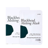 ProtoClinical k-beauty PETITFEE Blackhead Melting Mask 2.5ml X 5ea with multiple slim pale blue pouches arranged side by side on a white background