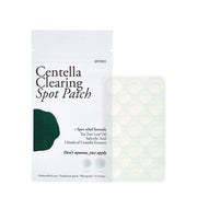 ProtoClinical k-beauty PETITFEE Centella Clearing Spot Patch (23patches) pale blue and silver patch packages side by side on a white background