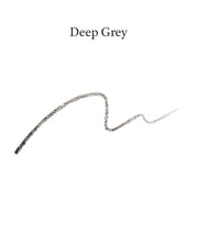 ProtoClinical k-beauty OBgE Easy Pencil Brow 0.08g (2colors) Deep Grey shade card with a single curved gray brow-pencil swatch on an off-white background