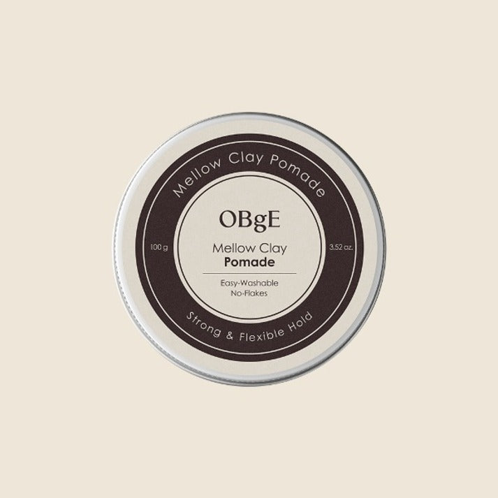 ProtoClinical k-beauty OBgE Mellow Clay Pomade 100g single compact styling jar on a white background.