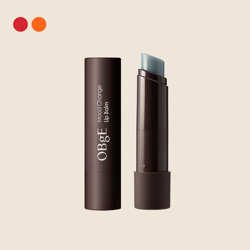 ProtoClinical k-beauty OBgE Mood Change Lip Balm 3g (2colors) single taupe lip balm stick centered on a light beige and white background