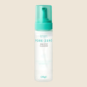 ProtoClinical k-beauty OBgE Pore Zero One Step Cleanser 200ml upright frosted white pump bottle with a teal cap and teal label text on a light beige background
