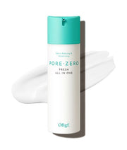 ProtoClinical k-beauty OBgE Pore Zero Fresh All In One 150ml single pale aqua bottle centered on a white background with soft pink side accents