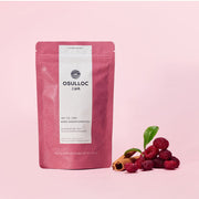 ProtoClinical k-beauty mauve beauty product set with rose-purple vertical forms on a light background.