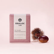 ProtoClinical k-beauty OSULLOC Marron Cream Black Tea (10 count) abstract beauty graphic with soft blush pink and mauve clusters on a pale background.