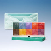 ProtoClinical k-beauty pale blue beauty detail with a warm beige center on a light background.