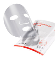 ProtoClinical k-beauty MEDICUBE: Hypochlorous Acid Peel Mask Ea (13ml x 3) silver face mask sheet with white peel mask box and red-trim sachet packaging on a clean white background