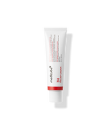 ProtoClinical k-beauty MEDICUBE 3h Relief Cream 50ml for Acne Prone Skin single white cream tube with a ribbed white cap, red band, and vertical red text shown upright