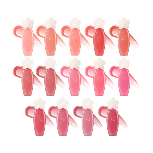 ProtoClinical k-beauty dasique Pure Water Lip Gloss 2.6g (14colors) displayed in a pale pink rectangular studio packshot with centered packaging