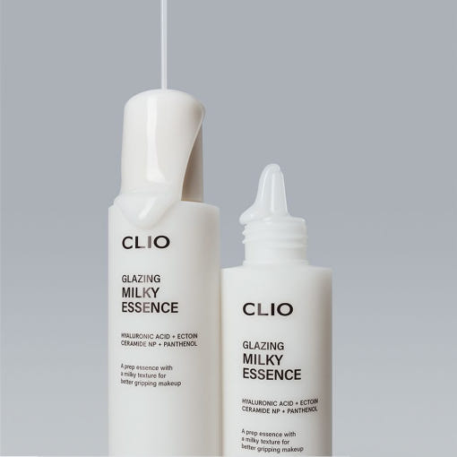 ProtoClinical k-beauty CLIO Glazing Milky Essence 120ml single upright essence bottle centered on a light background