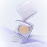 ProtoClinical k-beauty CLIO Kill Cover Mesh Blur Cushion SPF40 PA++ Set 15g+15g(Refill) (5colors) square cushion set packaging in pale blue and white tones on a light background