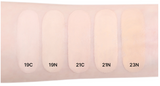 ProtoClinical k-beauty CLIO Kill Cover Mesh Blur Cushion SPF40 PA++ Set 15g+15g(Refill) (5colors) horizontal cushion banner graphic in warm peach and beige tones on a light background