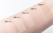ProtoClinical k-beauty CLIO Kill Cover Founwear Cushion The Original SPF50+ PA+++ Set 15g+15g(Refill) (5colors) horizontal cushion banner graphic in soft beige and pink tones on a light background