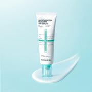 ProtoClinical k-beauty MEDIHEAL Madecassoside Moisture Sun Serum SPF50+ PA++++ 50ml sun serum packaging shown in a centered square packshot.