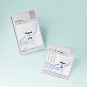 ProtoClinical k-beauty MEDIHEAL Derma Synergy Wrapping Mask Pore Care (Retinol X LHA) 25ml X 14ea single pale aqua face mask pouch centered upright on a mint background