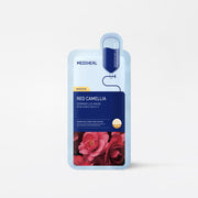 ProtoClinical k-beauty MEDIHEAL Dermaplus Mask 22ml X 10ea #Red Camellia shown on a light background.