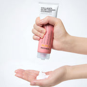MEDIHEAL Collagen Glow Firming Cleanser 120ml by ProtoClinical presented in a square product image with the cleanser tube and collagen glow packaging on a light background for a k-beauty skincare routine.