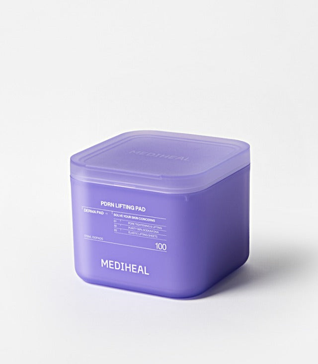 MEDIHEAL PDRN Lifting Pad 170ml/100ea by ProtoClinical shown in a front-facing lifting pad packshot on a clean white background, highlighting the container and branded packaging for a k-beauty skincare routine.