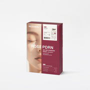 ProtoClinical k-beauty MEDIHEAL Rose PDRN Bio Seconderm Mask Pore Tightening (Ampoule 4ml + Mask 23ml) X 10ea single pink mask pouch centered upright on a pale background