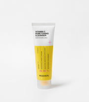 ProtoClinical k-beauty MEDIHEAL Vitamin C Pore Toning Cleanser 120ml front-facing cleanser tube on a clean white background with visible branding details