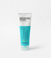 MEDIHEAL Madecassoside Moisture Calming Cleanser 120ml by ProtoClinical shown in a front-facing cleanser tube on a clean white background, highlighting the calming skincare packaging for a k-beauty routine.