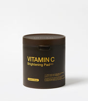 ProtoClinical k-beauty MEDIHEAL Vitamin C Brightening Pad 250ml/60ea dark brown round jar with yellow text on a clean white background
