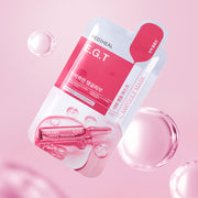 ProtoClinical k-beauty MEDIHEAL Derma Ampoule Mask E.G.T 26ml X 10ea single pink mask pouch centered upright on a pale aqua background
