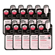ProtoClinical k-beauty MEDIHEAL H.D.P Pore-Stamping Black Mask 24ml X 10ea single dark sheet mask package standing upright on a light background