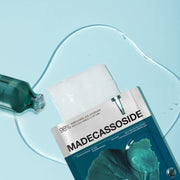 ProtoClinical k-beauty MEDIHEAL Madecassoside Essential Mask Blemish Repair 24ml X 10ea single pale blue vertical package centered on a light background