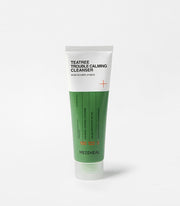 MEDIHEAL Teatree Trouble Calming Cleanser 120ml by ProtoClinical shown in a front-facing cleanser tube image on a clean white background for a k-beauty skincare routine.