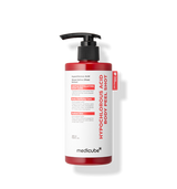ProtoClinical k-beauty MEDICUBE: Hypochlorous Acid Body Peel Shot (280ml) shown as a single upright red bottle with a white label on a plain background